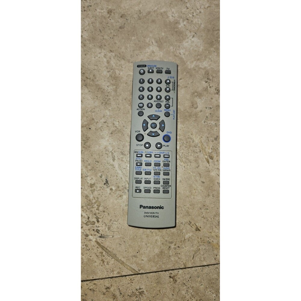 Panasonic DVD/VCR/TV Universal Remote Control - Read Desc